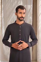 DARK ONYX BLENDED EMBROIDERED KAMEEZ SHALWAR