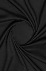 MTJ BLACK BLENDED UNSTITCHED