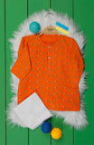 FESTIVE'23 INFANT PRINTED KAMEEZ SHALWAR ORANGE