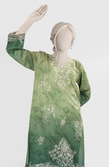 PRINTED EMBROIDERED CAMBRIC STITCHED 2 PIECE