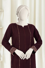 EMBROIDERED CROSS HATCH 2PCS UNSTITCHED