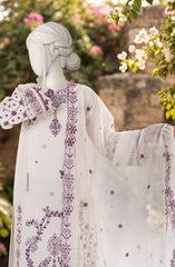 EMBROIDERED CAMBRIC 3PCS UNSTITCHED