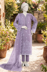 EMBROIDERED CAMBRIC 3PCS UNSTITCHED