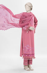 EMBROIDERED CAMBRIC 3PCS UNSTITCHED