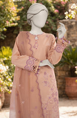 EMBROIDERED CAMBRIC 3PCS UNSTITCHED