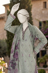 EMBROIDERED PRINTED LAWN 3PCS UNSTITCHED