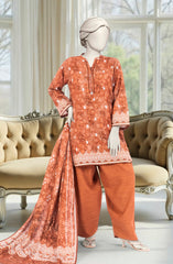 PRINTED KHADDAR 3PCS UNSTITCHED