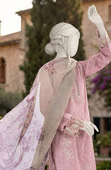EMBROIDERED PRINTED LAWN 3PCS UNSTITCHED