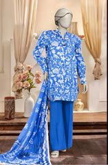 PRINTED TEXTURED CAMBRIC 3PCS UNSTITCHED