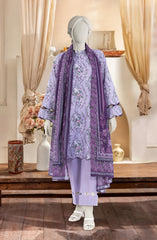 PRINTED TEXTURED CAMBRIC 3PCS UNSTITCHED