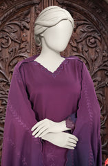 EMBROIDERED TWILL VISCOSE 3 PCS UNSTITCHED