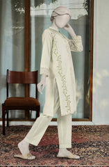 EMBROIDERED CAMBRIC 2 PCS STITCHED
