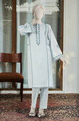 EMBROIDERED CAMBRIC STITCHED 2 PIECE