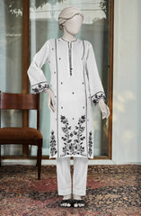 EMBROIDERED CAMBRIC STITCHED 2 PIECE