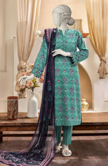 PRINTED TEXTURED CAMBRIC 3PCS UNSTITCHED