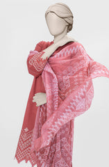 EMBROIDERED CAMBRIC STITCHED 3 PIECE