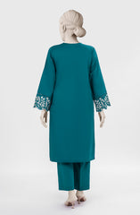 EMBROIDERED CAMBRIC STITCHED 2 PIECE