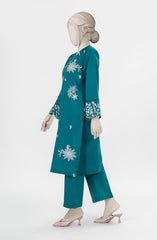 EMBROIDERED CAMBRIC STITCHED 2 PIECE