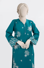 EMBROIDERED CAMBRIC STITCHED 2 PIECE