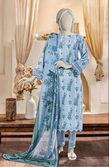 PRINTED TEXTURED CAMBRIC 3PCS UNSTITCHED