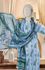 PRINTED TEXTURED CAMBRIC 3PCS UNSTITCHED