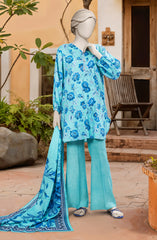 PRINTED TEXTURED VISCOSE 3PCS UNSTITCHED