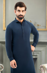 NAVY 100% COTTON KAMEEZ SHALWAR