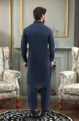 NAVY 100% COTTON KAMEEZ SHALWAR