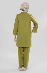 EMBROIDERED CAMBRIC STITCHED 2 PIECE