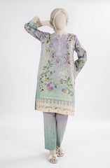 EMBROIDERED PRINTED CAMBRIC STITCHED 2 PIECE