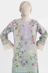 EMBROIDERED PRINTED CAMBRIC STITCHED 2 PIECE