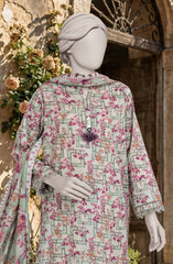 PRINTED TEXTURED LAWN 3PCS UNSTITCHED