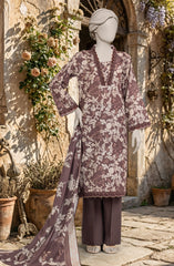 PRINTED TEXTURED LAWN 3PCS UNSTITCHED