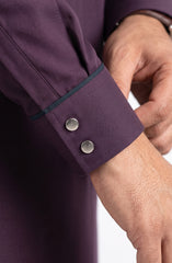 MAROON BLENDED KAMEEZ SHALWAR