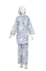PRINTED CAMBRIC STITCHED 2 PIECE