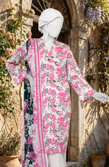 PRINTED TEXTURED LAWN 3PCS UNSTITCHED