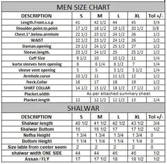 PRE WINTER'23 MEN KAMEEZ SHALWAR PLAIN STEEL BLUE