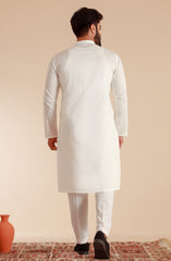 MEN KURTA OFF WHITE