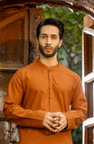 MEN KURTA RUST