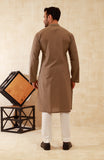 MEN KURTA LIGHT BROWN