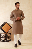 MEN KURTA LIGHT BROWN