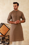 MEN KURTA LIGHT BROWN