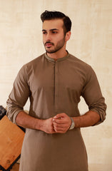 MEN KURTA LIGHT BROWN