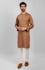 FESTIVE'23 MEN KURTA SEMI FORMAL BROWN