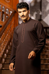WINTER'23 MEN KURTA SEMI FORMAL BURGUNDY