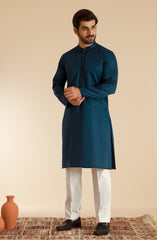 MEN KURTA NAVY BLUE