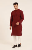 MEN KURTA BURGUNDY