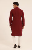 MEN KURTA BURGUNDY