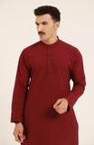 MEN KURTA BURGUNDY