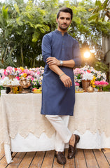 MEN KURTA NAVY BLUE